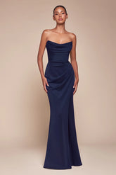 Johanna Gown Strapless Fitted Gown