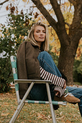 Juniper Collared Jacket in Brown FINAL SALE