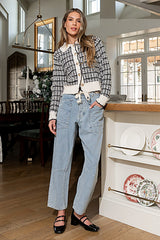 Junior Two Toned Cardigan