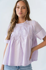 Estelle Mesh Top in Lavender