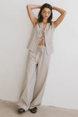 Eslyn Baggy Pants in Taupe FINAL SALE