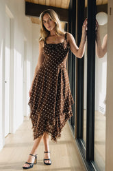 Katalina Polka Dot Maxi Dress