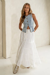 Piper Denim Button Up in Light Wash FINAL SALE