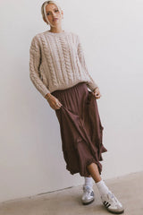 Franky Midi Skirt in Mauve FINAL SALE