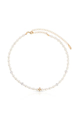 Pearls Double Sparkle Beaded Necklace Set