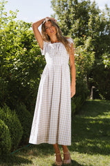 Amani Plaid Maxi Dress FINAL SALE