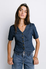 Sadie Denim Button Up