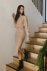 Ulrich Sweater Dress in Tan FINAL SALE