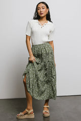 Millie Knit Sweater Top in Off White FINAL SALE