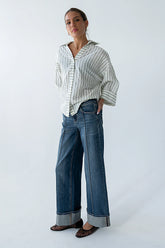 Ollie Striped Button Up