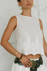 Miley Embroidered Tank Top