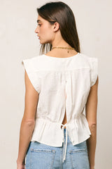 Nori Button Front Blouse FINAL SALE