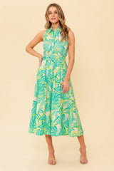 DAYS WITH YOU MIDI SHIRT DRESS GREEN FINAL SALE