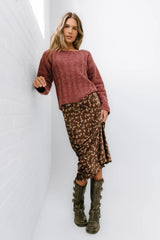 Zamara Ribbed Sweater in Red FINAL SALE