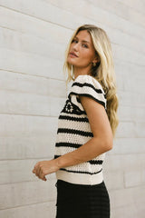 Whitney Crocheted Sweater Top FINAL SALE