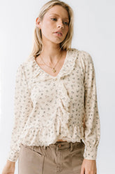 Monty Floral Ruffle Top FINAL SALE
