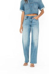 Sloane Wide Leg Jeans in Medium Wash