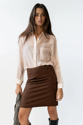 Franny Suede Mini Skirt FINAL SALE