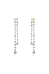 Crystal Sun Shower Dangle Earrings