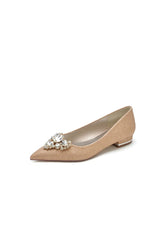 Pointed Toe Rhinestone Glitter Womens Wedding Shoes