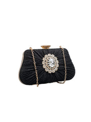 Womens Large Rhinestone Evening Clutch Bags