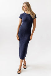 Hadley Knit Maxi Dress in Navy