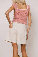 Finneas Denim Shorts in Cream FINAL SALE