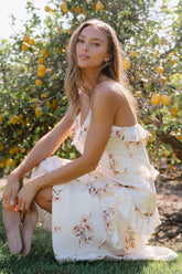 Kyler Ruffle Floral Maxi Dress