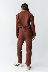 Patricia Barrel Sweatpants in Burgundy FINAL SALE