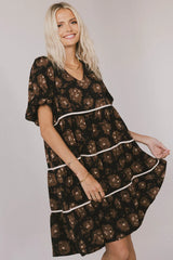 Ostella Floral Midi Dress FINAL SALE