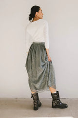 Grace Floral Tulle Skirt in Teal FINAL SALE