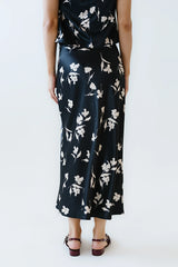 Carsyn Floral Maxi Skirt in Black