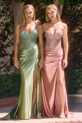 Darylanna Gown Strapless Corset Evening Dress