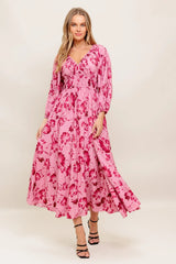 HONEY MIDI DRESS MAUVE