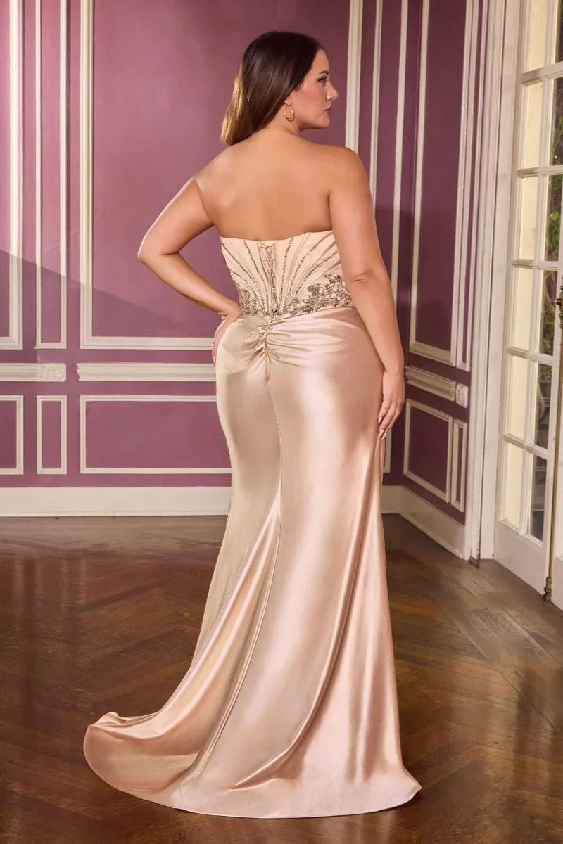 Darylanna Gown Strapless Corset Evening Dress