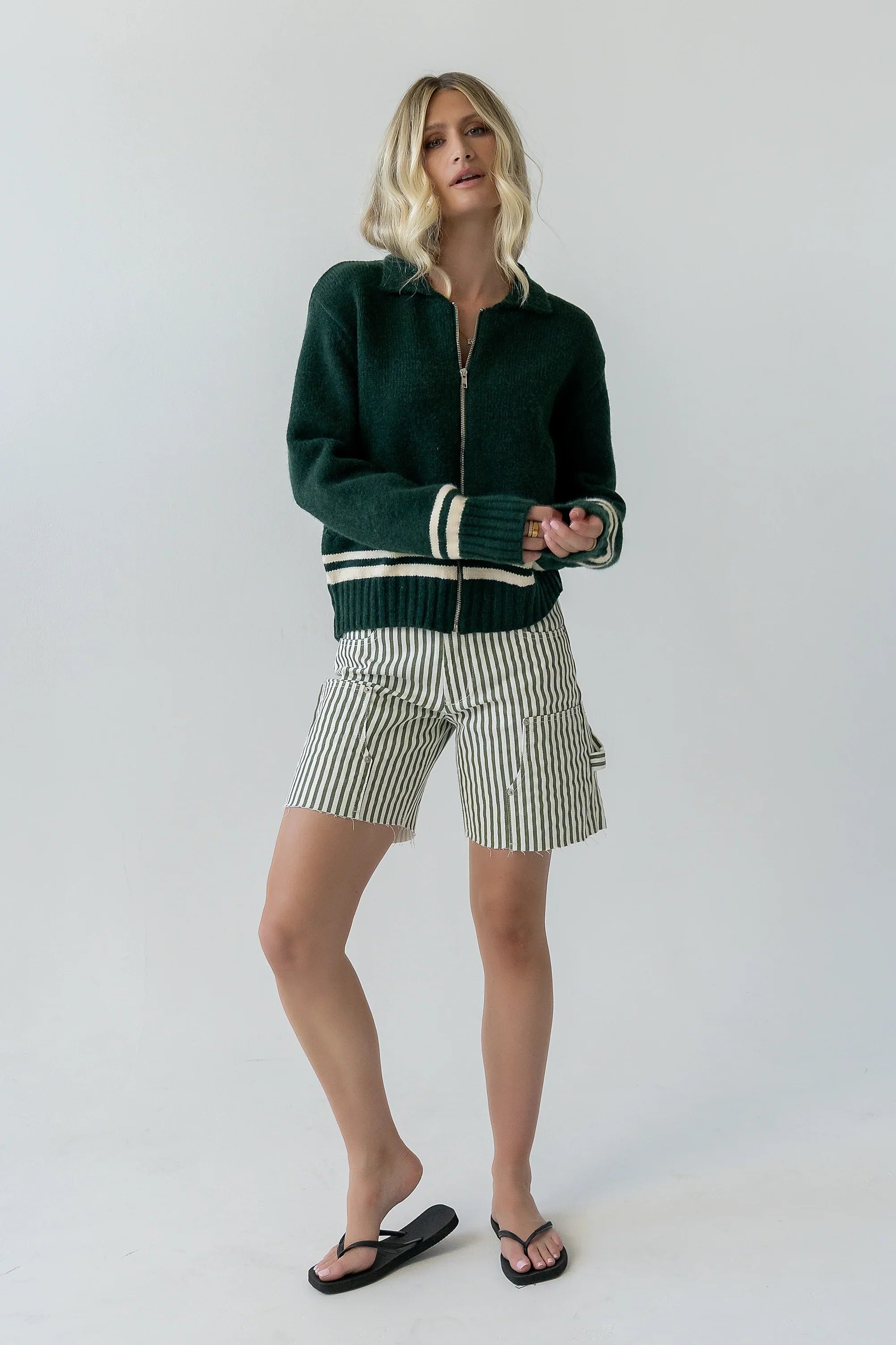 Polly Knit Jacket in Green