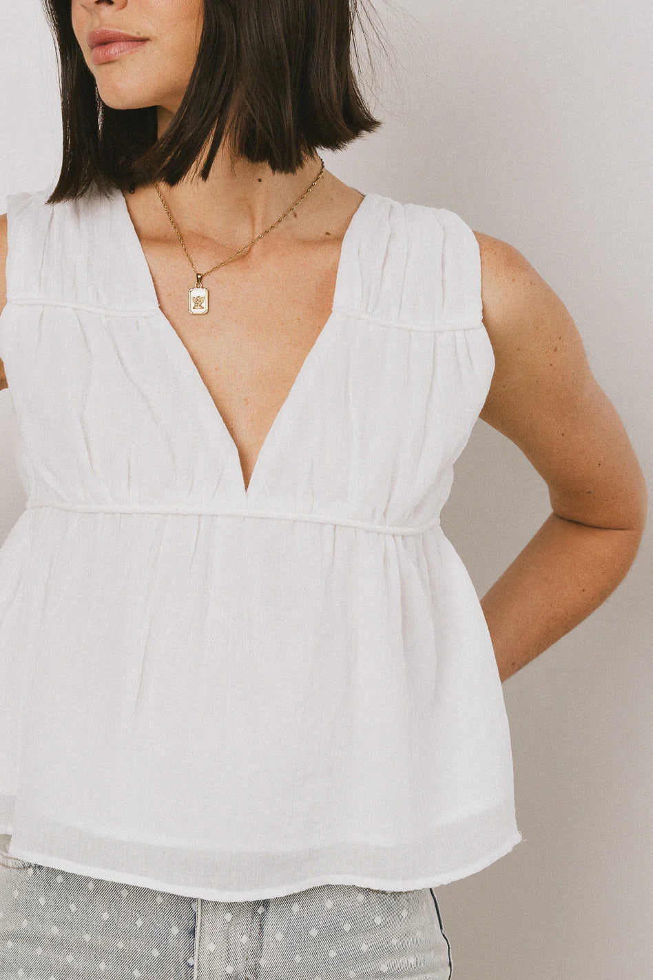 Ruth V Neck Top FINAL SALE