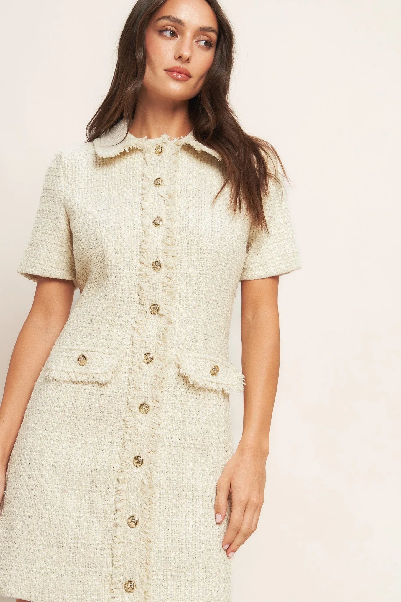 Size M BOUCLÉ AFFAIR TWEED MINI DRESS FINAL SALE