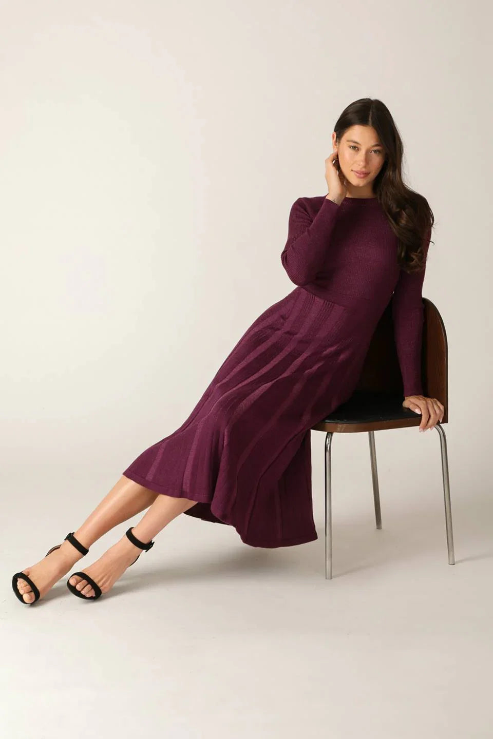 HIGH STANDARDS SWEATER MIDI DRESS FINAL SALE