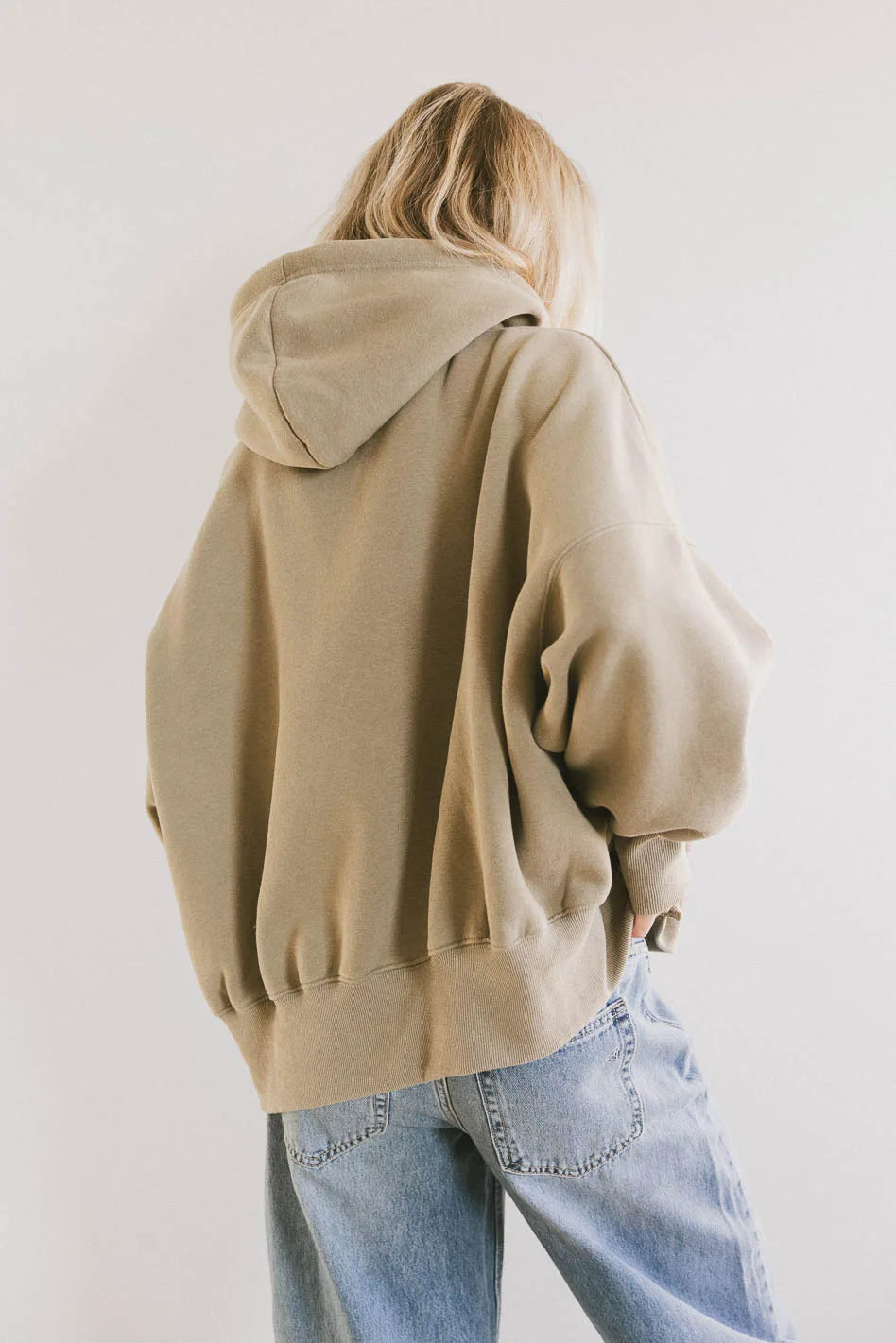 Andie Oversized Hoodie in Sage FINAL SALE