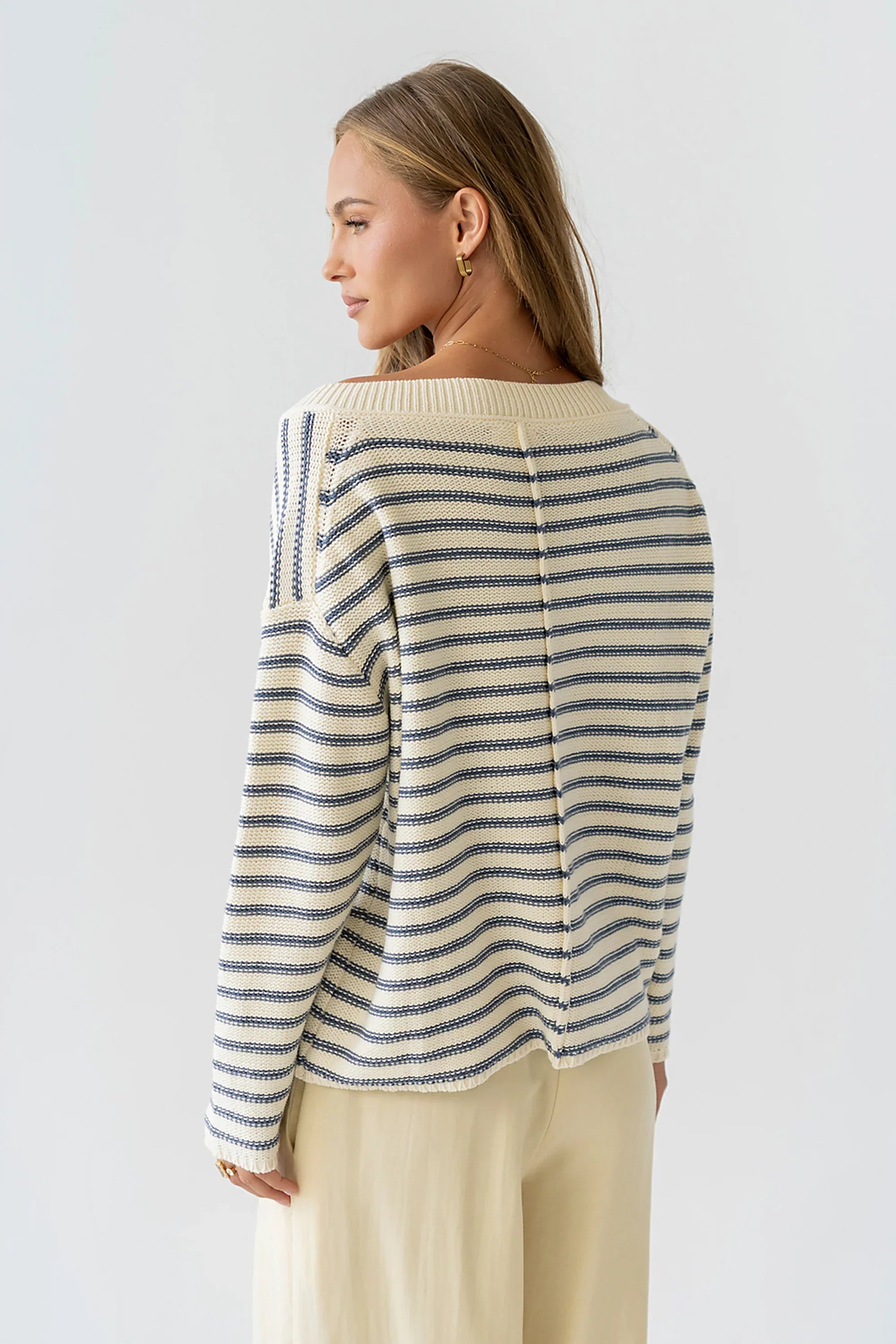 Amberly Striped Oversized Sweater