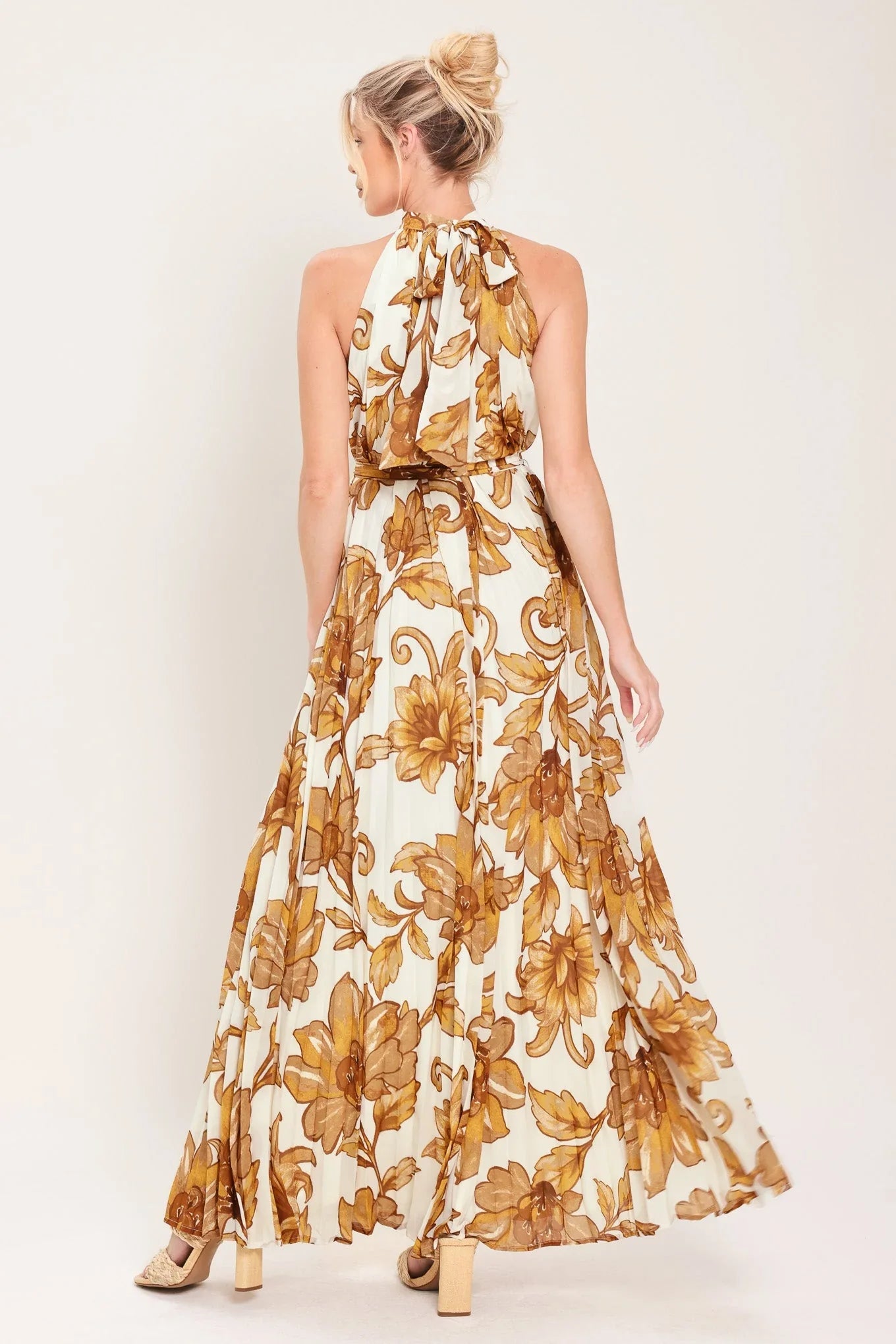 HONEY LUXE HALTER MAXI DRESS