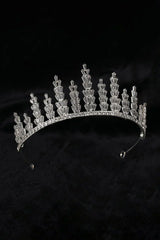 Silver Crystal Tiara For Women