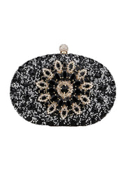 Womens All Over Crystals Sparkly Evening Clutch Bags