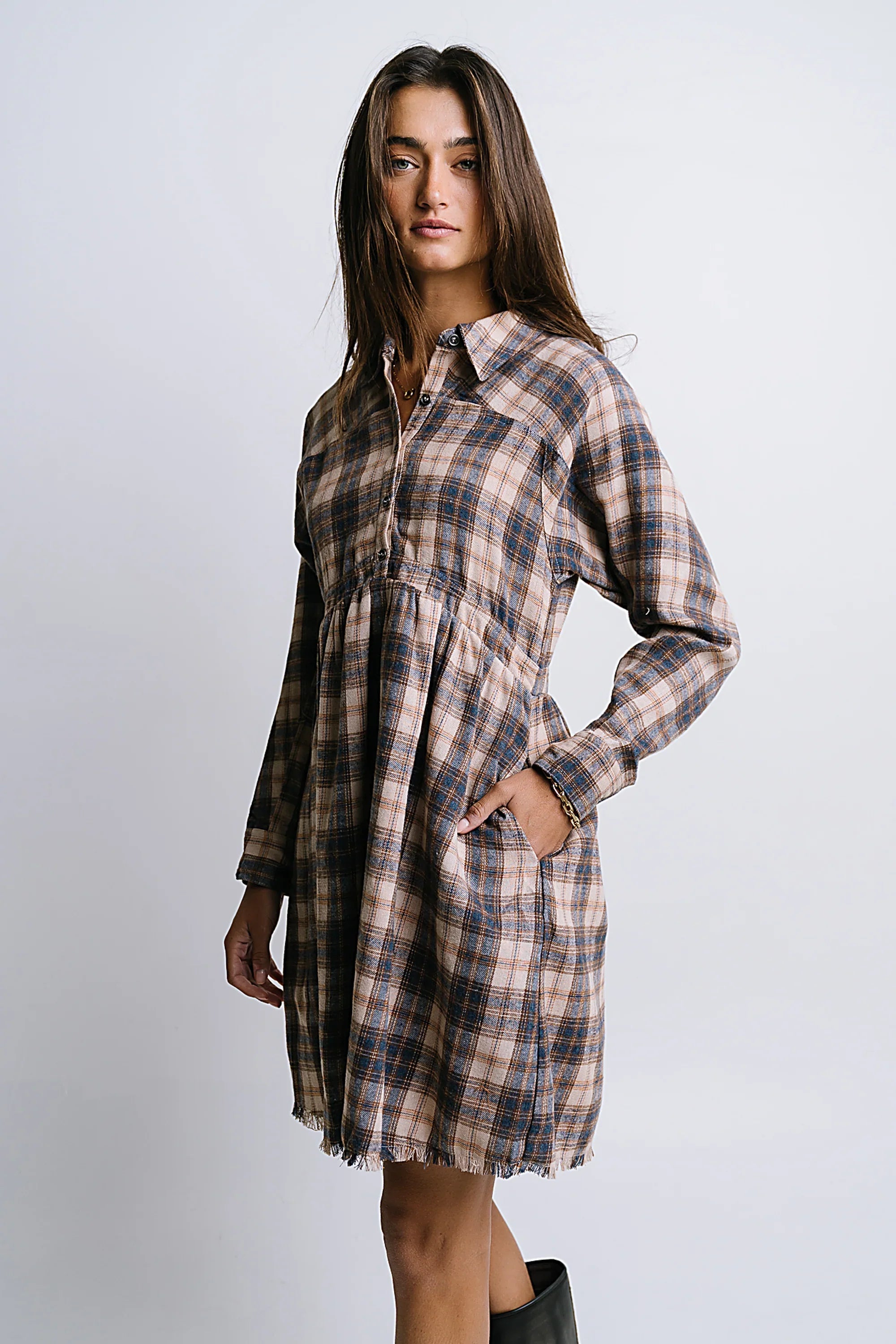 Karrie Plaid Mini Dress FINAL SALE