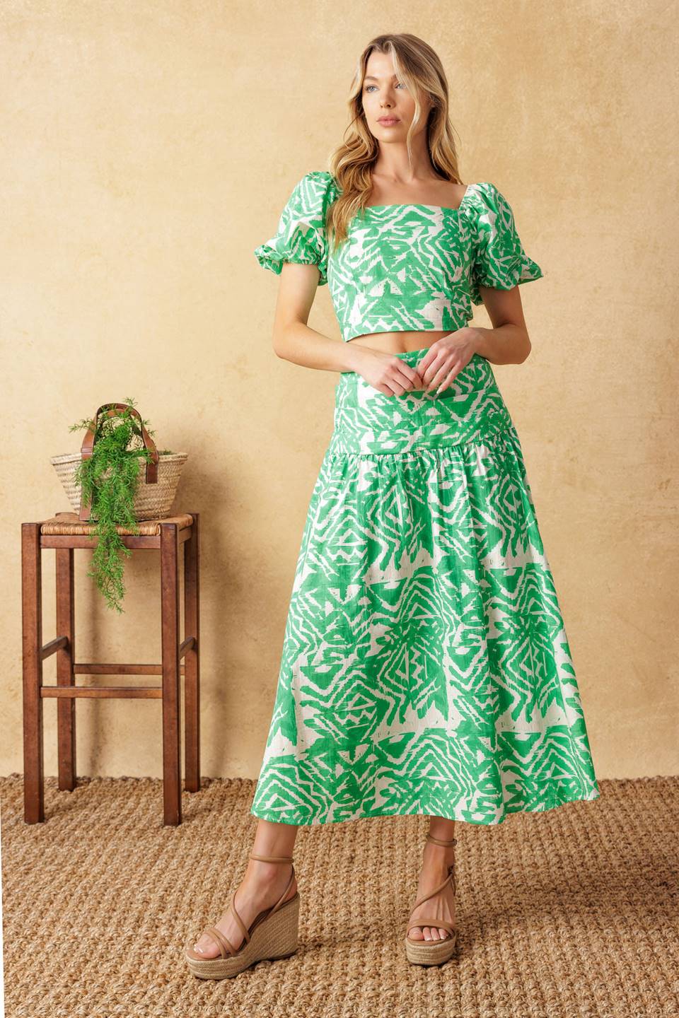 DESTINED FOR MORE CROP TOP SKIRT SET FINAL SALE