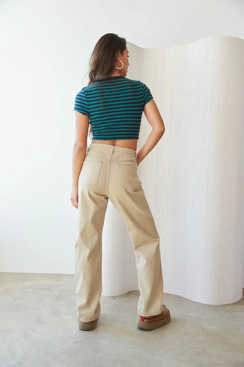 Drew High Rise Wide Leg Jeans