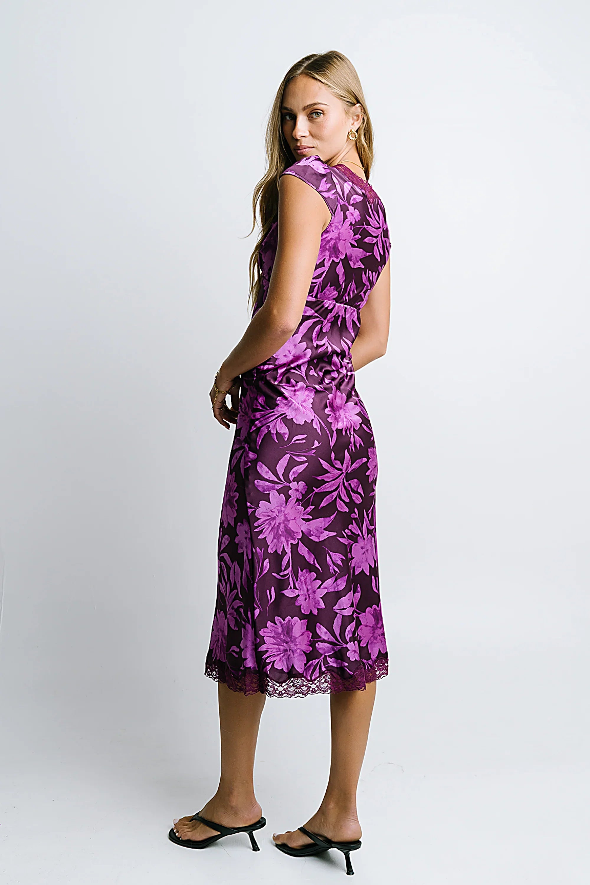 Cashe Lace Trim Maxi Dress FINAL SALE