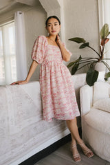 Hannah Floral Midi Dress FINAL SALE