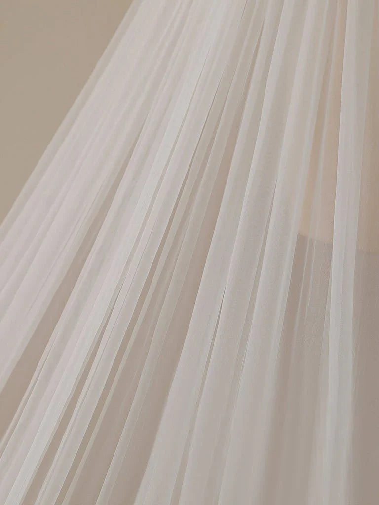 Vintage Lace Cathedral Veil Shaped Bridal Veil Wedding Veil